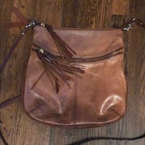 Genuine leather cross body